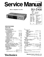 Technics - SUZ-400-Schematics 